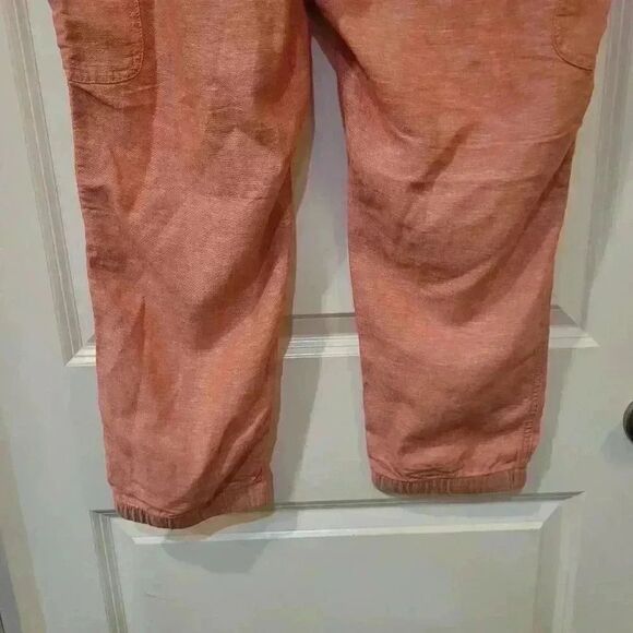 Sonoma Women's Oak Orange Linen Utility Joggers NEW - Picture 14 of 15